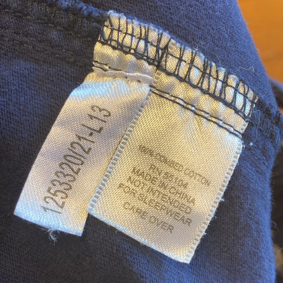 Le Top Baby Boy Size 18 Month Blue Knit Shortalls Sailboat Applique 100% Cotton - Picture 8 of 9